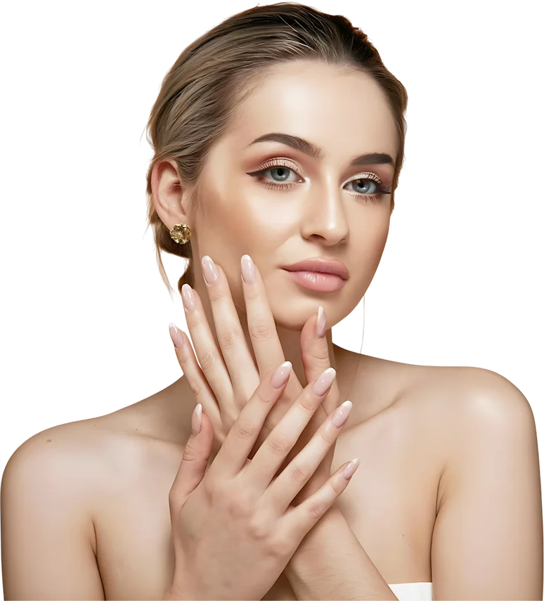 Woman with radiant healthy skin