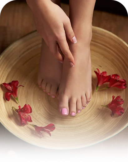 Luxury spa pedicure treatment